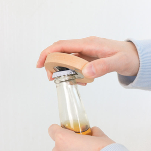 Biểu Tượng Tùy Chỉnh Sáng Tạo Gỗ Sồi Tủ Lạnh Từ Vòng Bằng Gỗ Mở Chai Cho Làm cỏ Quà Tặng - Product Image 2