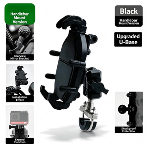 Soporte para Teléfono de Motocicleta en Oferta, Soporte de Navegación con Absorción de Impactos, Base para Espejo Retrovisor, Soporte Universal para Teléfono - Product Image 1