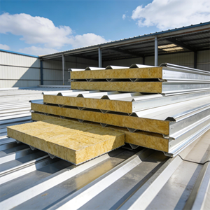 פאנלים מבודדים מסוג סנדוויץ' ממתכת וצמר סלעים, איכותיים, מודרניים, ידידותיים לסביבה ועמידים בפני אש, מדגם Apex AP-213, לבידוד קירות וגגות של מחסנים. - Product Image 1