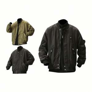 Vestes d'hiver pour hommes en polyester noir de haute qualité, design tendance, vente en gros, personnalisables - Product Image 4