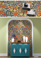 Achat en gros en ligne de carreaux arabesques peints à la main, zellige marocains pour la décoration intérieure