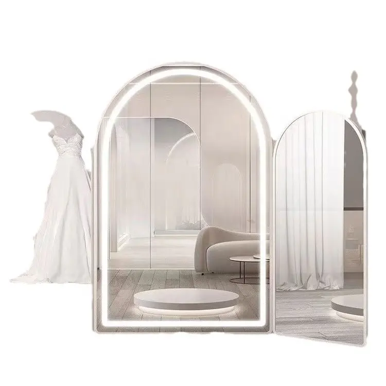 متجر الزفاف، مرآة بثلاثة جوانب، متجر الملابس، مرآة تناسبك، مرآة لكامل الجسم، مرآة واقفة للأرض