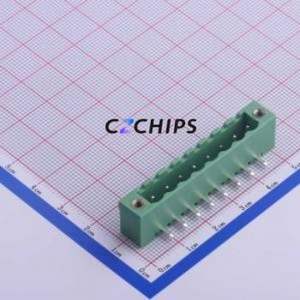 KF2EDGRM-5.0-8P Plug-in Terminal Block Bent Lead Through Hole,P=5mm Board-to-Board / Socket - Closed Screw Fixing 1x8P 5mm - Product Image 1