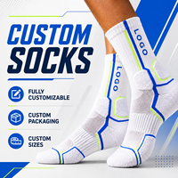 Chaussettes de sport en coton personnalisées de haute qualité avec logo, anti-transpiration, anti-odeur, respirantes en maille, pour hommes, idéales pour le basketball