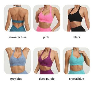 Soutien-gorge de yoga réglable dos nu sous-vêtements à gros seins logo personnalisé vêtements d'entraînement de soutien vêtements de sport soutien-gorge de course pour femmes vente en gros - Product Image 4