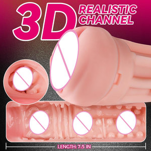 Juguete Sexual de Bolsillo Realista en 3D para Hombres, Material TPE Súper Suave, Copa Masturbadora con Textura de Vagina Masculina - Product Image 4