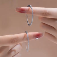 Bijoux Messi Certificat IGI 14k avec diamant de laboratoire de 1,2 mm Boucle d'oreille à clous Boucle d'oreille en diamant Or massif