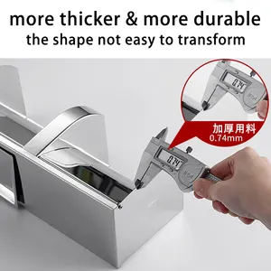 Stainless Steel Toilet Paper Holder Box Paper Roll Dispenser Self Adhesive Paper Holder For Bathroom