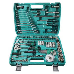 Auto Repair Mechanical 1/4 Inch 1/2 Drive Socket Wrench <b>Set</b> 121 Piece Ratchet <b>Tool</b> <b>Set</b> Hard Case Auto Repair Socket <b>Tool</b> <b>Set</b> - Product Image 1