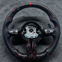 Volant de voiture en fibre de carbone forgée, best-seller, compatible avec BMW F30 F10 F15 F36 F20 F22 F25 F32 M4 E46 E60 E70 E90 E91 E92