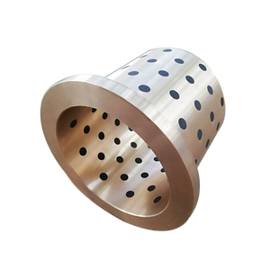 Bagues métriques de douille de bronze de fonte de graphite de taille avec la conduction thermique de haute résistance et bonne - Product Image 3