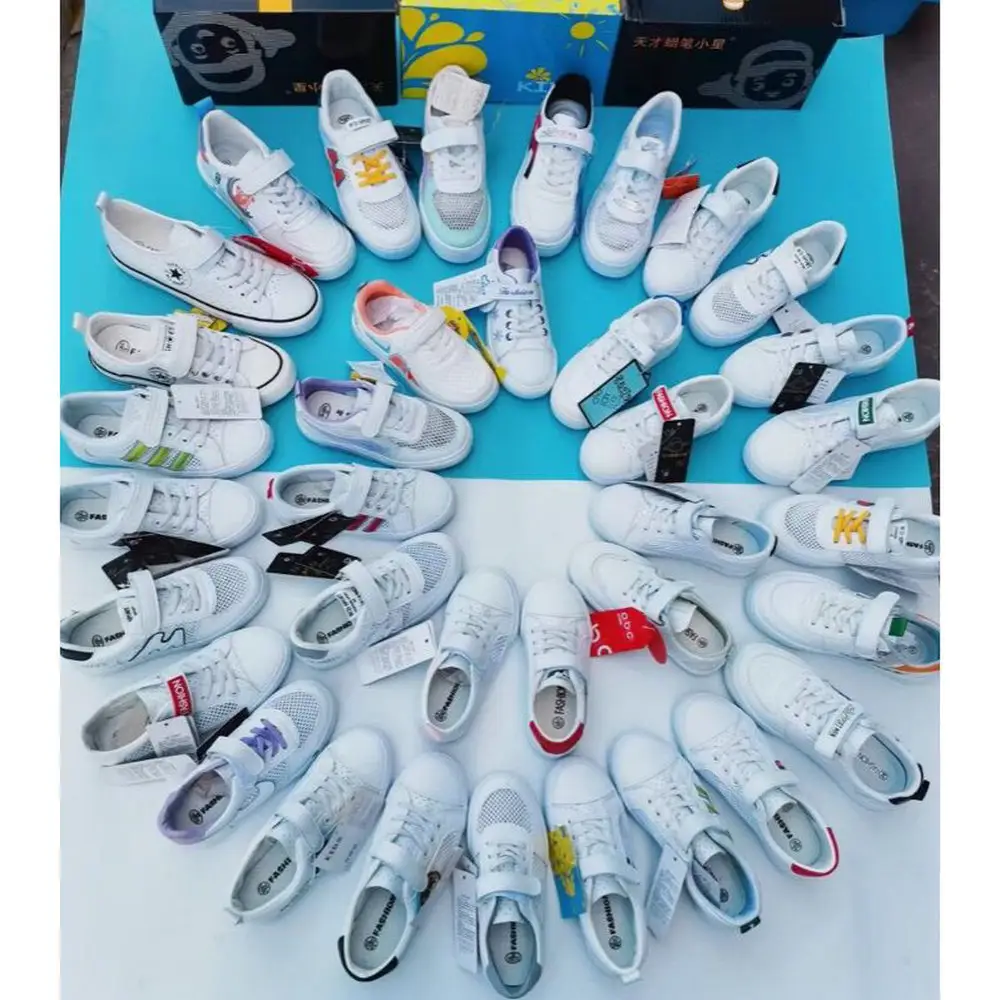 3.5 Dollar Model EYX021 Shoes Size 25-40 Kids Girls And Boy Ready Running Canvas Baby Toddler School Boy Shoes With Colors