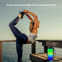 Lampe de contrôle du son LED RGB, haut-parleur Bluetooth, lampe de musique, veilleuse sans fil, haut-parleur Bluetooth pour Bar, voiture, décoration de la maison