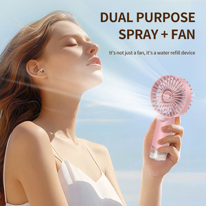 2025 Mini Portable USB Charging Fan 3-Speed Handheld <strong>Mist</strong> Water <strong>Spray</strong> Electric/Battery-Powered Rechargeable Water <strong>Cooling</strong> RV Fan - Product Image 4