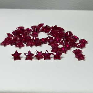 De 3 mm a 8 mm 5 #   Piedra de Corindón <span class=keywords><strong>Rojo</strong></span> Rubí, Gema de Corindón <span class=keywords><strong>Rojo</strong></span> Sintético con Corte Estrella - Product Image 3