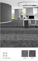 Großhandel Moderne Polypropylen-Schlingenflor-Teppichfliesen mit Extra-Dickem Puzzle-Muster für Büro, Zuhause, Schlafzimmer, Hotel und Wohnbereich