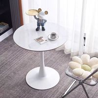 Table basse et à manger nordique moderne Simple petit meuble de maison en plastique de conception ronde pour une utilisation dans le salon