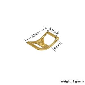 Sabuk tali pengekang kuda gesper kuningan, sabuk tali pengikat dengan pengait jepret aksesori perangkat keras penunggang kuda - Product Image 6