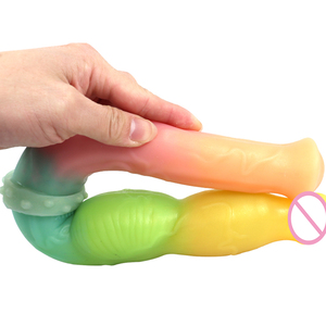 Bán Buôn Đôi Kích Thước Lớn LUUK-7034 Double-Head Phần Trên Ngựa Phallus Dưới Nửa Con Chó Phallus Dildo Panis Cho Lesbian - Product Image 3