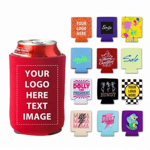 Funda Aislante de Neopreno Impermeable de Alta Calidad para Latas de Cerveza, con Cierre de Cremallera y Color Personalizable - Product Image 1