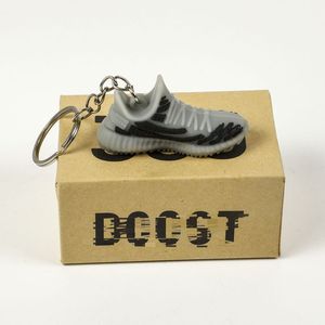 Bán buôn móc khóa giày 3D bằng nhựa PVC, móc khóa giày thể thao có dây buộc thật, kèm hộp nhỏ - Product Image 5