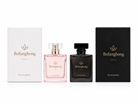 Flacon de parfum en verre rectangulaire de 30 ml, 50 ml, 100 ml, flacon de parfum vide de luxe, flacon vaporisateur personnalisé avec logo couleur, emballage en boîte de 100 pièces
