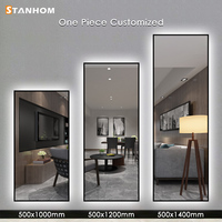 STANHOM-Miroirs d'habillage muraux encadrés à LED, modèles de miroir d'habillage pour chambre à coucher