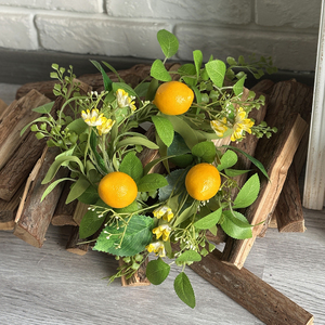 Couronne de bougies artificielles en plastique en gros d'usine avec citron pour mariage, Pâques, <span class=keywords><strong>anniversaire</strong></span>, décoration de maison et style ferme - Product Image 3
