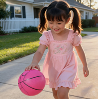 Jouet de basket-ball gonflable pour enfants en PVC écologique, ballon rebondissant pour enfants, jouet de sport d'extérieur pour la maternelle et la garderie