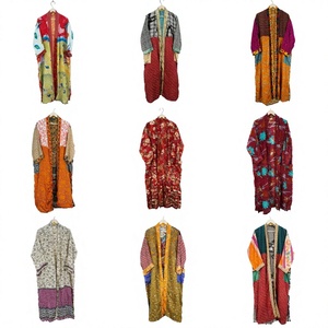 Al por mayor, lujoso kimono de seda 100% personalizado, bata de baño estampada vintage para mujer, ropa de casa y de dormir para la temporada de verano. - Product Image 1