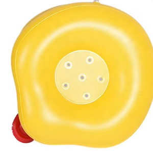 Waterhan Bouée <span class=keywords><strong>de</strong></span> gymnastique gonflable personnalisée pour enfants, motif canard jaune, portable, pour intérieur et extérieur, en PVC étanche, pliable, 150 cm, 20 kg+ - Product Image 6
