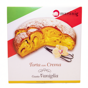 MARTINIG G.600X12 Fresh Cream Round Boxed Cake Dessert with <b>Vanilla</b> <b>Bean</b> & Flower Room Temperature Storage - Product Image 2