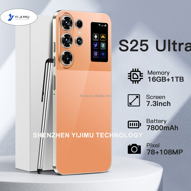 S25 Ultra 16G+1TB Android 15 7.3 Inch Large Screen Flash Memory 108MP Rear Camera LTE Cellular Smartphone Wholesale Price