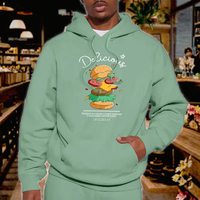 Sweat à capuche pour homme personnalisé, style urbain hivernal, confortable, tricoté épais, 100% polyester, écologique, respirant, coupe ample, avec poches