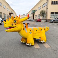 Scooter électrique en forme de dinosaure pour parc d'attractions intérieur, pour parcs d'aventure publics, centres commerciaux
