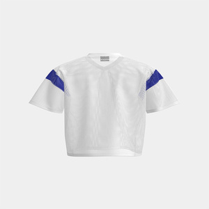 HEALY Fabricant de t-shirts en polyester Dry Fit à sublimation, t-shirts de football personnalisés à col en V pour hommes - Product Image 3