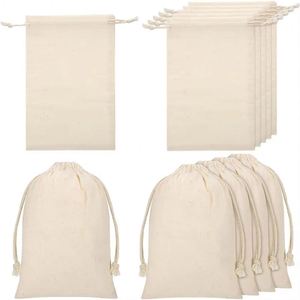 Pochette à Bijoux Personnalisable en Coton 100% avec Cordon de Serrage, Sac Anti-Poussière Respirant, Accessoire Cadeau de Mariage, Pochette de Rangement Recyclable - Product Image 1