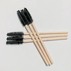 Brosses à mascara jetables et compostables pour extensions de cils, manches en paille de blé, poils en nylon, emballage écologique en PLA, 50 pièces - Product Image 5