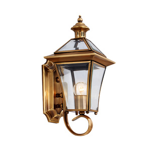 Lámpara de pared de vidrio interior de latón - Product Image 2