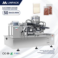 Machine d'emballage industrielle LINPACK entièrement automatique rotative pour le remplissage, l'aspiration et le repiquage de sacs préformés pour le riz