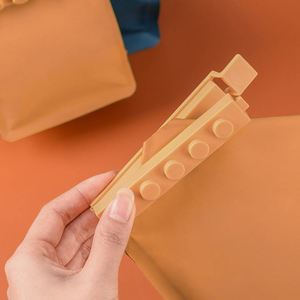 New Design Big Size Block Shape Food <b>Kitchen</b> Crisper Snack Bag Stick Seal Clip - Product Image 4