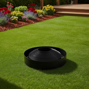 Bordure de jardin en plastique, rouleau de 66 pieds x 4 pouces avec 60 piquets, résistante aux UV, bord flexible pour pelouse, aménagement paysager et terrasses - Product Image 2