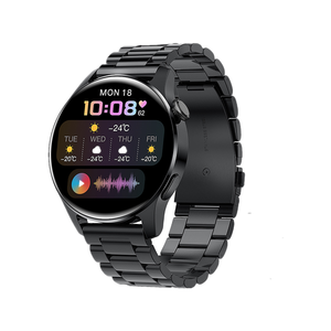 LIGE BT-Verbindung Anruf-Smartwatch für Herren Vollständig Berührungsempfindliche Sport-Fitness-Uhr Wasserdicht Herzfrequenz Stahlband Smartwatch Android iOS - Product Image 1