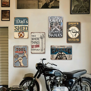 <strong>Vintage</strong> Tin Sign Country Tools Wall Art Plaque Workshop Garage Workshop <strong>Poster</strong> - Product Image 2