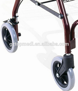 Equipo de <span class=keywords><strong>terapia</strong></span> física de cuatro ruedas de aluminio de Rollator Walker para personas mayores - Product Image 5