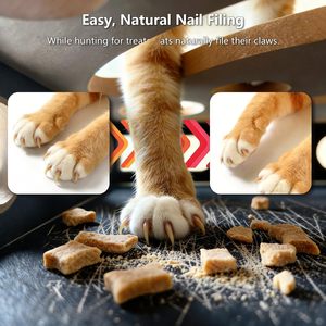 Lime à ongles pour chat, boîte de protection des griffes avec papier de verre remplaçable, soin des ongles sans stress, griffoir interactif en forme de labyrinthe - Product Image 5