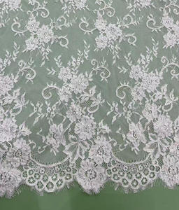 Moda eco-friendly in poliestere Nylon ciglia di <span class=keywords><strong>pizzo</strong></span> <span class=keywords><strong>francese</strong></span> cordino in <span class=keywords><strong>pizzo</strong></span> <span class=keywords><strong>per</strong></span> la signora di nozze abiti da donna tovaglia - Product Image 6