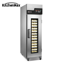 KitchenMax Machine de Boulangerie à 18 Plateaux en Acier Inoxydable, Armoire de Fermentation-Blocage Réfrigérée pour Pain et Pâtes