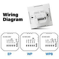 Termostato de Calefacción Universal WiFi Beok 86x86mm, Gestión Remota Tuya Smart Home, Configuración Sencilla, Fácil de Usar