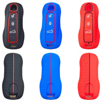 Étui de protection en silicone pour clé de voiture Porsche Cayenne 958 911 Lepin 996 Macan Boxster Panamera 997 944 924